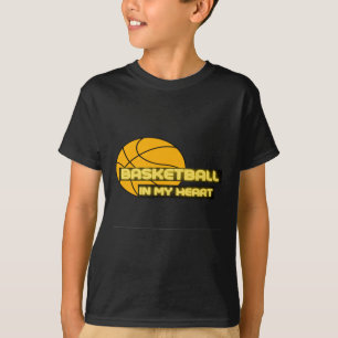 私のハートおもしろいSでバスケットボール – 贈り物 Tシャツ