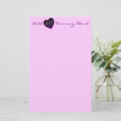 私のハートからの愛と、デキセドリン錠の文房具 便箋 (スタンド正面)