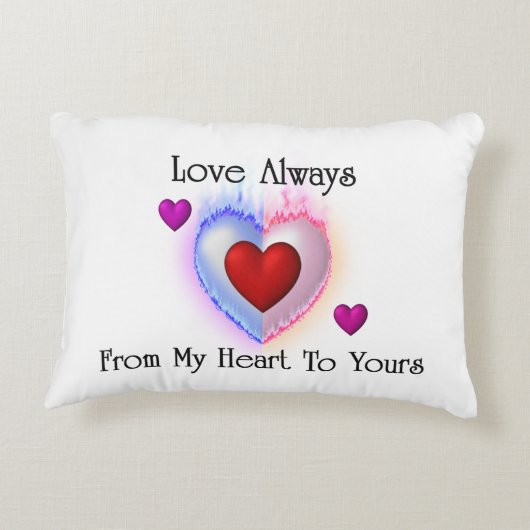 私のハートからアクセント枕まで アクセントクッション (裏面)