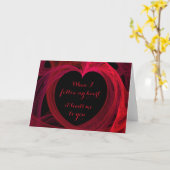 私のハートがあなたにロマンチックに カード (黄色い花)