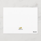 「私のハートがあなたをビープ鳴らす」かわいいポストカード ポストカード (裏面)