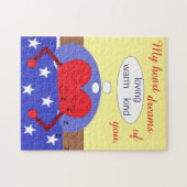 私のハートがあなたを夢見る ジグソーパズル (横)