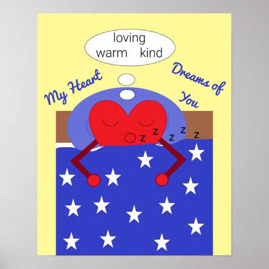 私のハートがあなたを夢見る: ポスター (正面)