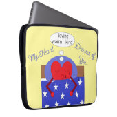 私のハートがあなたを夢見る: ラップトップスリーブ (正面右)