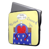 私のハートがあなたを夢見る: ラップトップスリーブ (正面左)