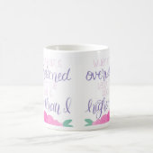 私のハートがマグに圧倒される コーヒーマグカップ (中央)