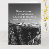 私のハートが圧倒された聖書の詩である時 カード (黄色い花)