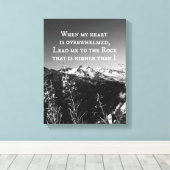 私のハートが聖書の聖句に圧倒されたとき キャンバスプリント (インサイチュ (ウッドフロア))