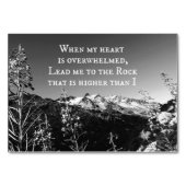 私のハートが聖書の聖句に圧倒されたとき テーブルナンバー (正面)