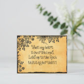 私のハートが聖書の聖句に圧倒されたとき ポストカード (スタンド正面)