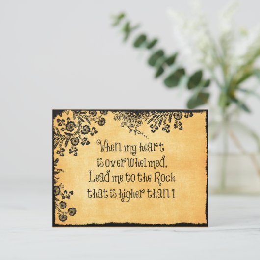 私のハートが聖書の聖句に圧倒されたとき ポストカード (スタンド正面)