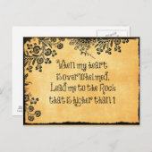 私のハートが聖書の聖句に圧倒されたとき ポストカード (正面/裏面)
