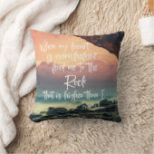 私のハートが詩篇の聖句を圧倒したとき クッション (ブランケット)