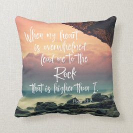 私のハートが詩篇の聖句を圧倒したとき クッション