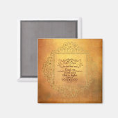 私のハートが詩篇61に圧倒される聖書の詩 マグネット (正面/裏面)