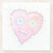 私のハートが輝く ガラスコースター (裏面)