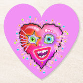 私のハートが輝く ペーパーコースター (正面)