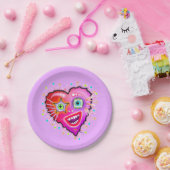 私のハートが輝く ペーパープレート (パーティー)