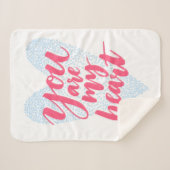 私のハートです シェルパブランケット (正面(横))