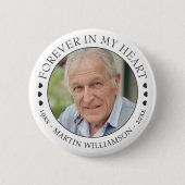 私のハートで永遠に記念写真 缶バッジ (正面)