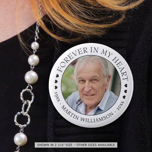 私のハートで永遠に記念写真 缶バッジ