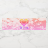 私のハートで輝くある ペットボトルラベル (シングルラベル)