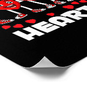 私のハートとチリンバレンタインデーおもしろいボーイズgir ポスター (角)