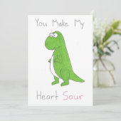 私のハートにかわいい恐竜を平らなカードします シーズンカード (スタンド正面)