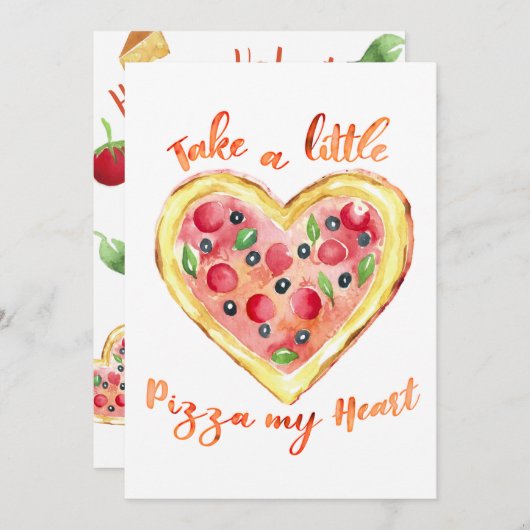 私のハートにちょっとしたピザを シーズンカード (正面/裏面)