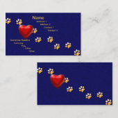 私のハートによる足 名刺 (正面/裏面)