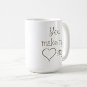 私のハートにマグを歌わせます コーヒーマグカップ (正面右)