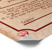 私のハートに対する行為 – バレンタインのためのロマンチックな贈り物 ポスター (角)