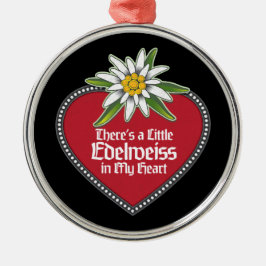 私のハートに少しエーデルワイスがある メタルオーナメント