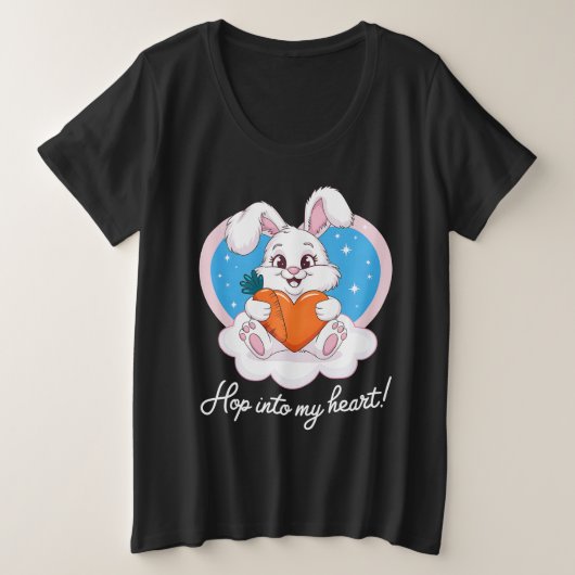私のハートに希望 | T-シャツ プラスサイズTシャツ (デザイン正面)