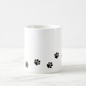 私のハートに手でプリント コーヒーマグカップ (中央)