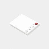 私のハートに手でプリント ポストイット (アングル)