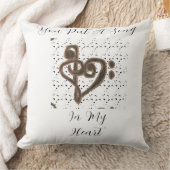 「私のハートに歌を入れた」装飾用クッション クッション (ブランケット)