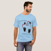 私のハートに歩かせる Tシャツ (正面フル)