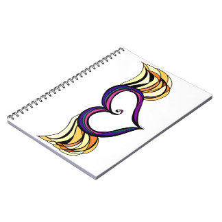 私のハートに翼のノートがあります ノートブック