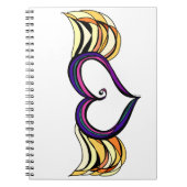 私のハートに翼のノートがあります ノートブック (正面)