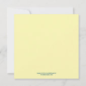 私のハートに鳥に平らな挨拶状を歌わせます カード (裏面)