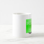 私のハートのアイルランド、私のマグの茶! コーヒーマグカップ (中央)