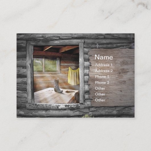 私のハートのカウボーイ 名刺 (正面)