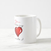 私のハートのスマイルを作ります コーヒーマグカップ (正面右)
