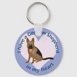 私のハートのドイツの羊飼い キーホルダー