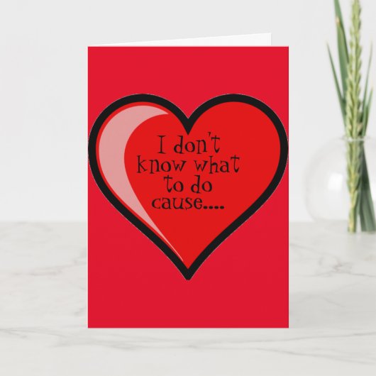 私のハートのバレンタインを得ました シーズンカード (正面)