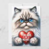 私のハートのバレンタイン詩 ペルシャ猫 シーズンカード (正面)