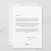 私のハートのバレンタイン詩 ペルシャ猫 シーズンカード (裏面)