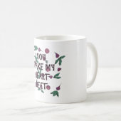 私のハートのビート-マグ--を作ります コーヒーマグカップ (正面右)