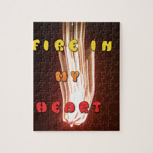 私のハートのブリリアント花火の中で火はHakuna Matata. ジグソーパズル (縦)